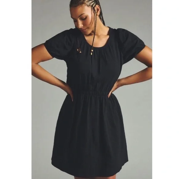 anthropologie black dress short Black Mini Dresses